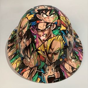New Full Brim Hard Hat Custom Hydro Dipped DRAGON 🏀 Z